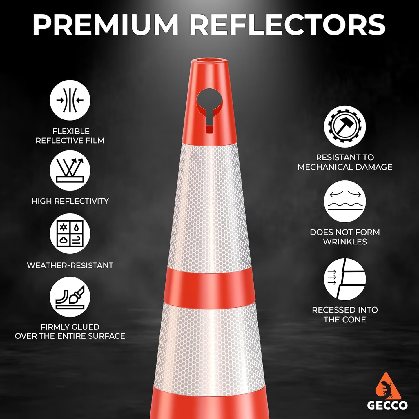 Traffic Cones 28 Inch 5.3 Lb (192 Cones per Pallet)