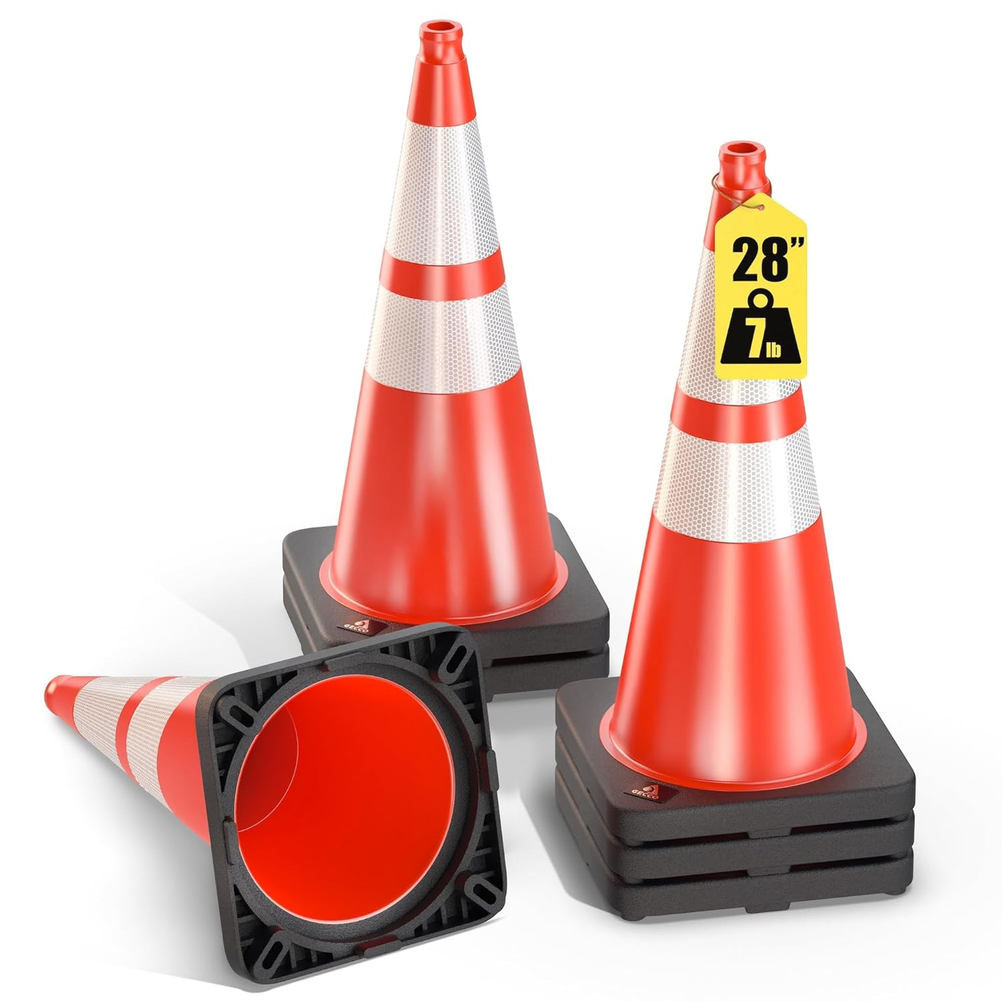 Traffic Cones 28 Inch 7 Lb (6 Pack)