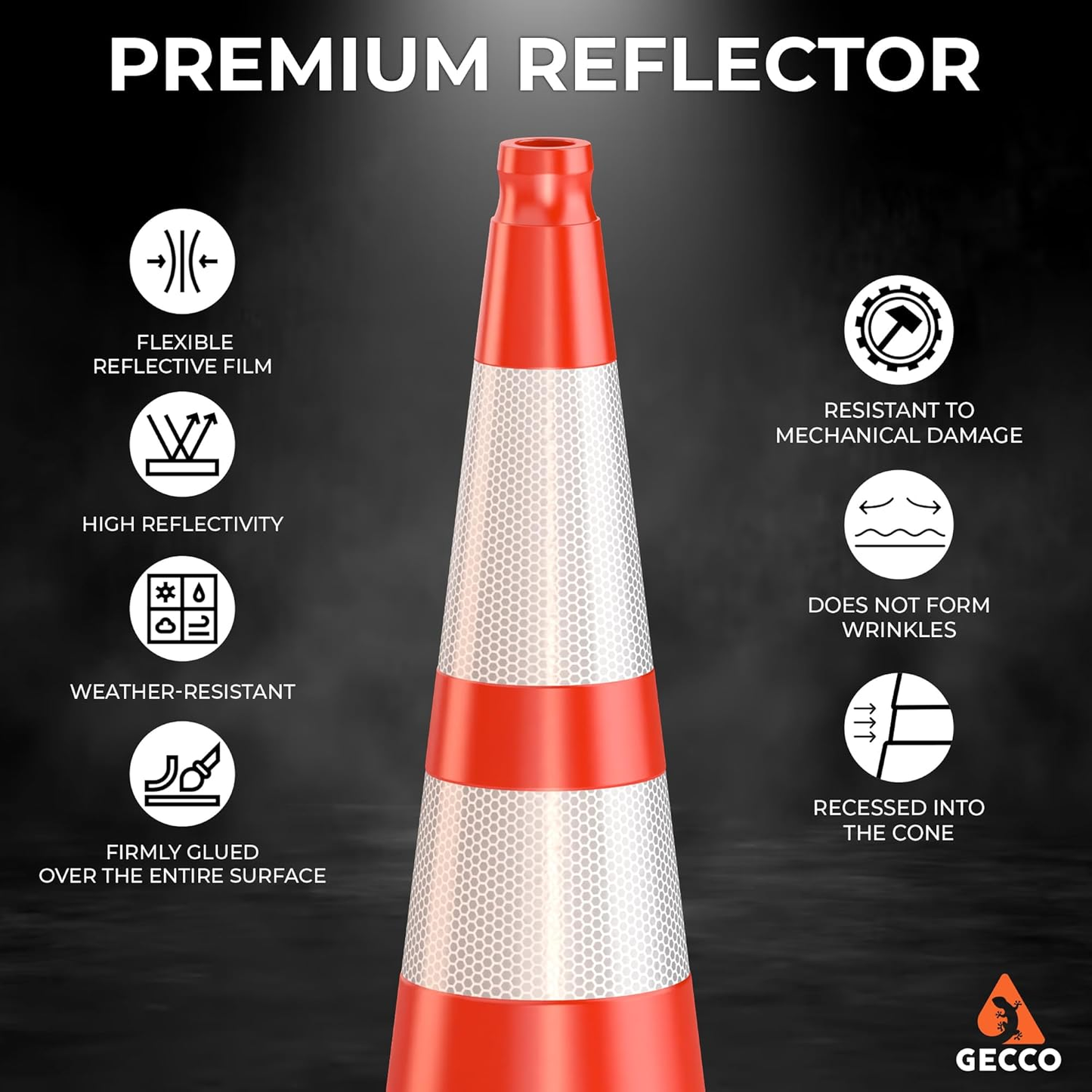 Traffic Cones 36 Inch 10 Lb (108 Cones per Pallet)
