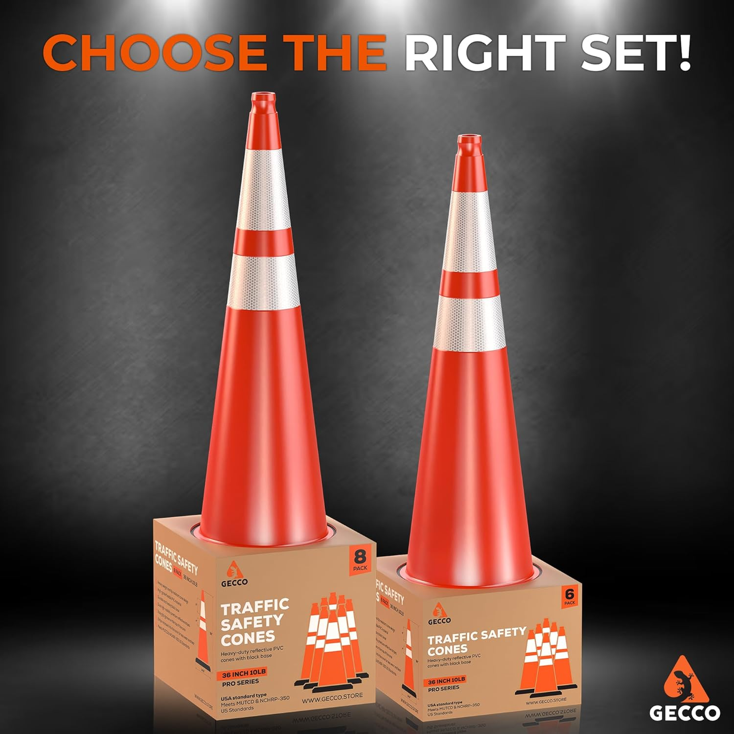 Traffic Cones 36 Inch 10 Lb (108 Cones per Pallet)