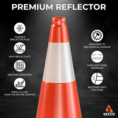 Traffic Cones 18 Inch 3.3 Lb (10 Pack)