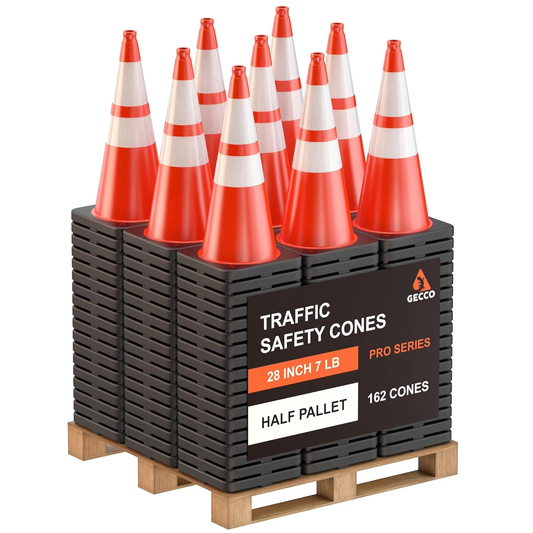 Traffic Cones 28 Inch 7 Lb (162 Cones per Pallet)