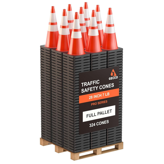 Traffic Cones 28 Inch 7 Lb (324 Cones per Pallet)