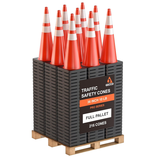 Traffic Cones 36 Inch 10 Lb (216 Cones per Pallet)